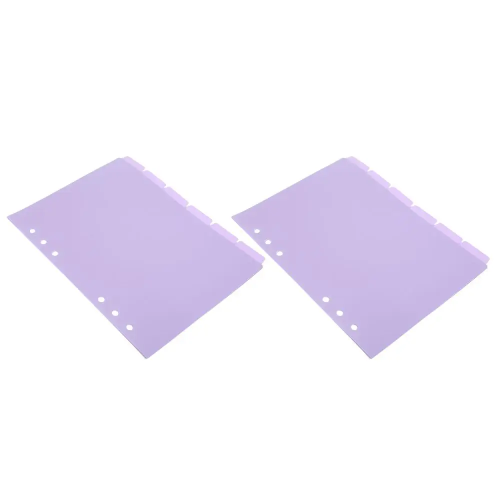 12 Pcs Notebook Pagination Management Tool Colorful PP Binder Separators Page Tabs Index Dividers Classified Labels