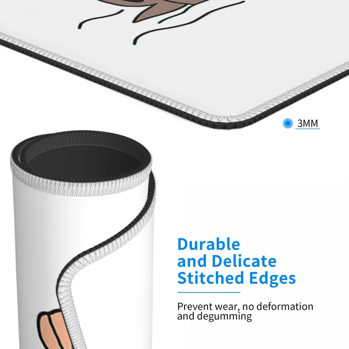 Bonito mar lontra balde hat40 mouse pad teclado do computador mouse tapete gamer portátil mesa tapetes de mesa de escritório