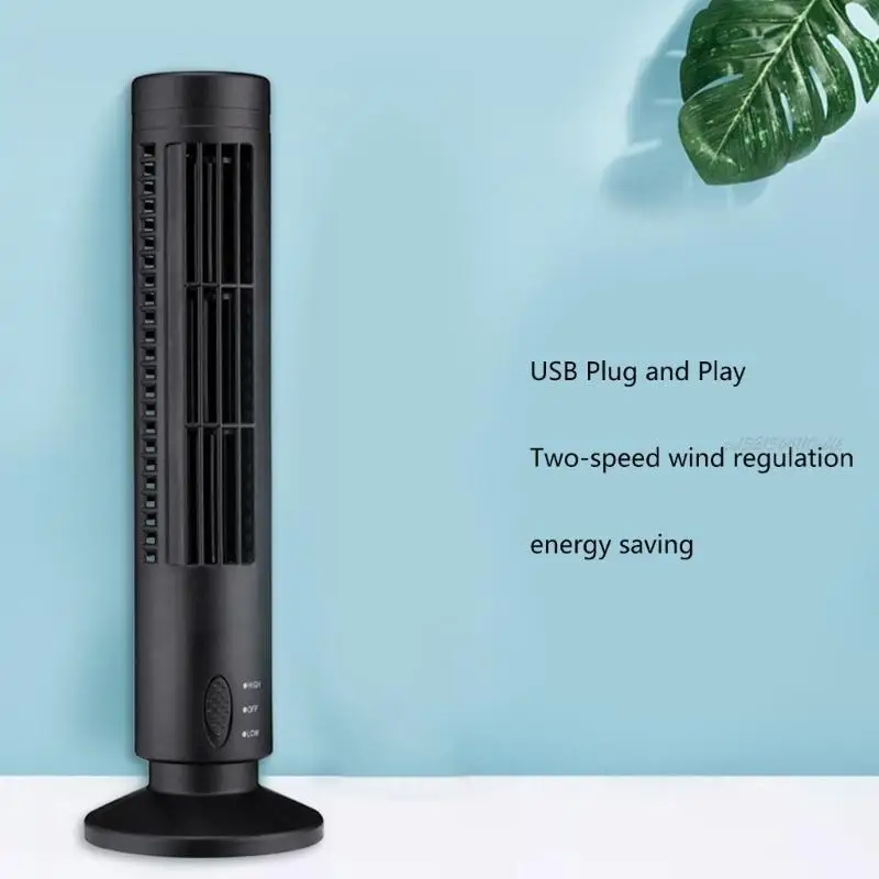 

27rb башня USB Electric Fan Mini Loolless маленький вентилятор USB Office Office Desktop Tower Fan Summer Fashion New Gift