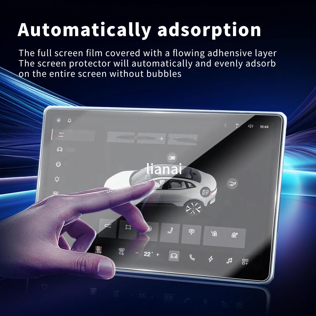 Protecteur d'écran Carplay, Film de protection en verre trempé, autocollants pour navigateur de voiture, accessoires pour 25 Polestar 4