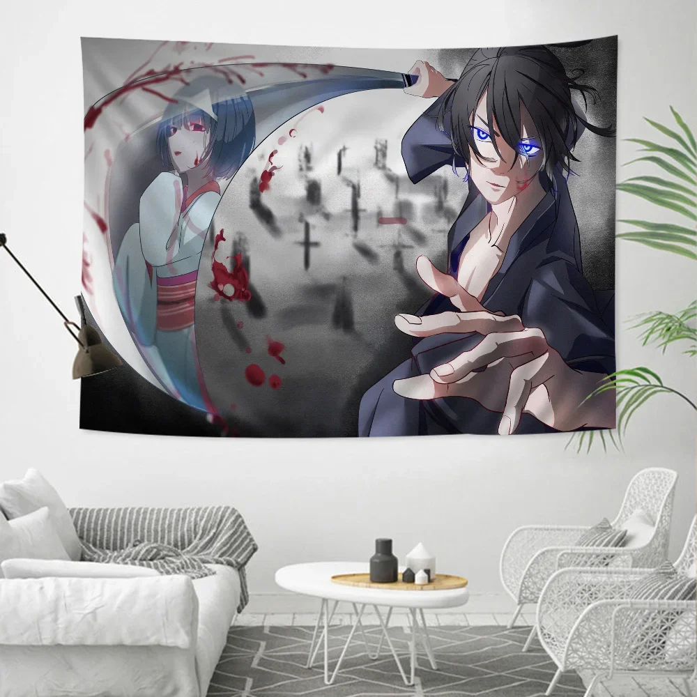 Noragami Anime Tapestries Wall Art Decoration Cool Birthday Party Bedroom Hanging Tapestry Wall Living Room Office Home Decor