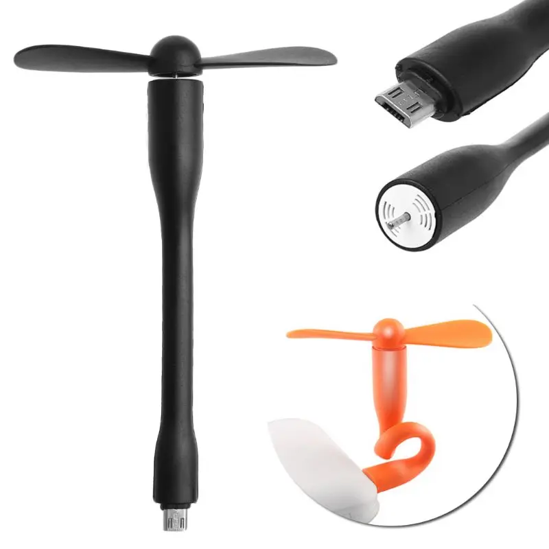 Quạt mini Micro USB cầm tay D0AB Quạt cá nhân có phích cắm ngoài trời trong nhà siêu yên tĩnh và để làm mát không khí cho các bị