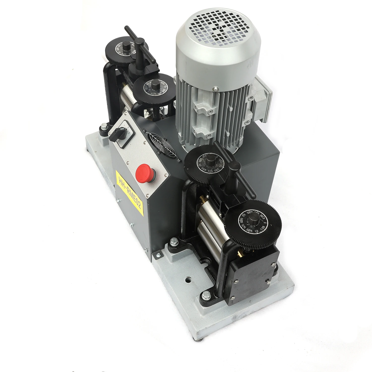 Máquina de Prensado de Joyería Tasanol TS-R20 de 2HP, Eléctrica, con Rodillo para Oro, con Apertura Máxima para Prensar Metal y Oro
