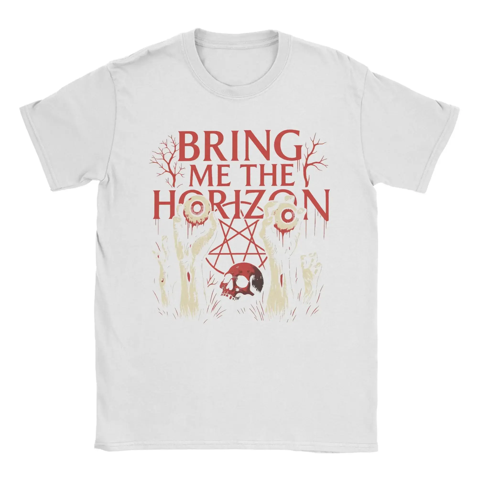 Vintage Rockband T-Shirts BMTH Bring Me The Horizon Metalcore T-Shirt Y2k Print T-Shirt O-Ausschnitt Kurzarm Unisex – Detail 6