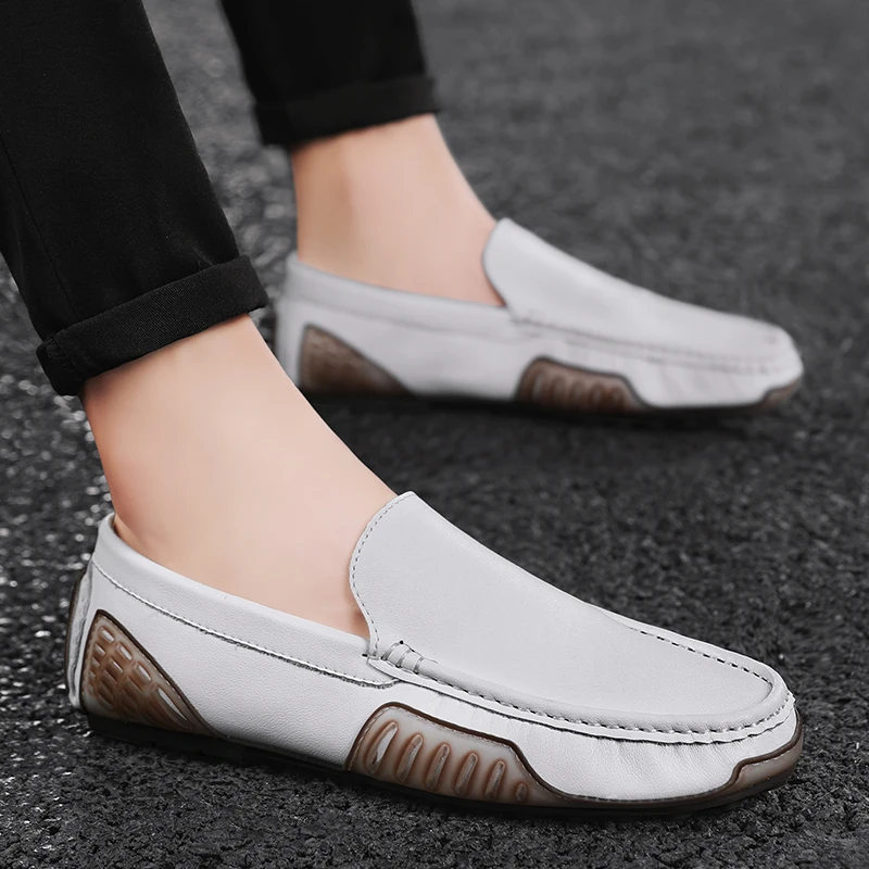 

New Lazy Casual Trend Soft Sole Plus Size Summer Men Loafers Breathable Lightweight Comfortable Business Simple Fashionable