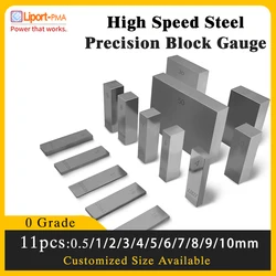 11pcs,0.5/1/2/3/4/5/6/7/8/9/10mm Length,High Speed Steel Block Gauge,0 Grade,Custom Gauge Available