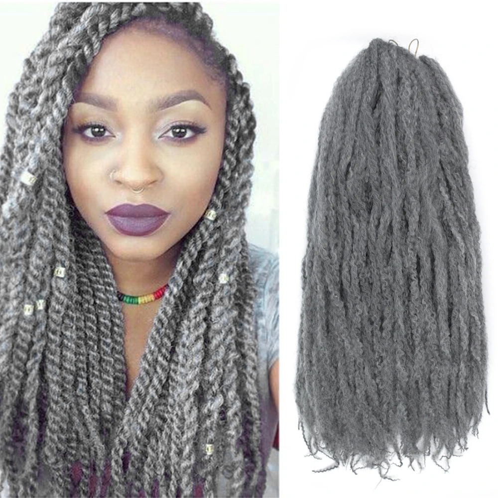 

Marley Twist Braiding Hair 24Inch Marley Hair Crochet Braids Afro Kinky Synthetic Marley Hair For Twists Braiding Hair Extension