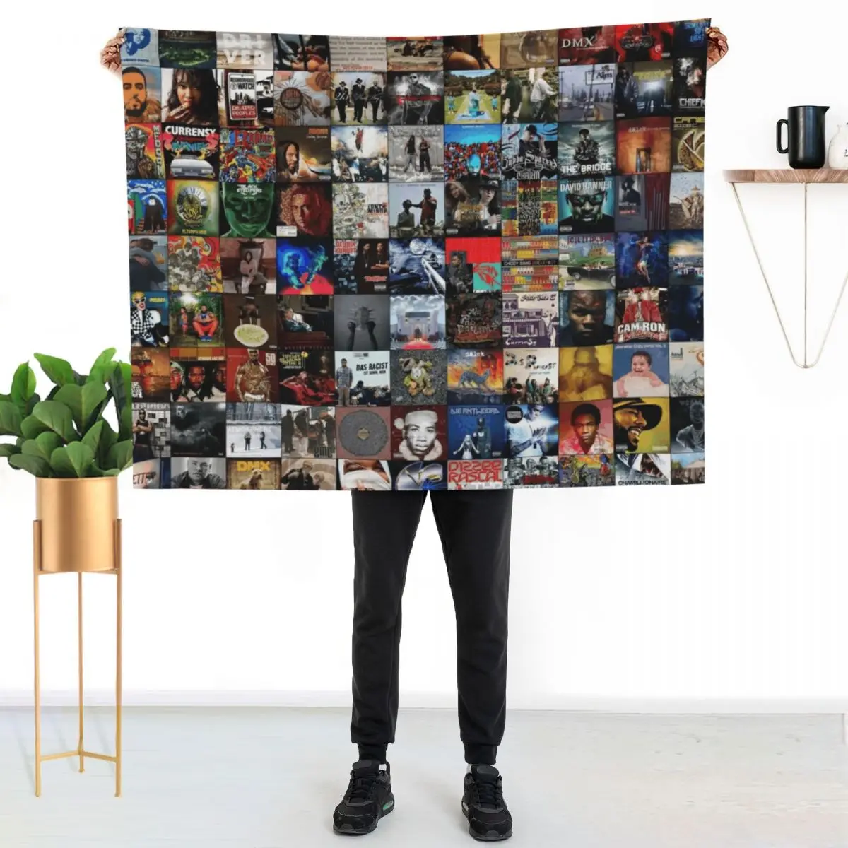 Rap Music Albums Throw Blanket blankets and throws Hairys blankets ands decorative Large Cute Plaid Blankets