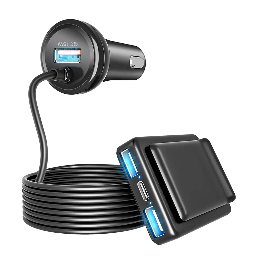 

Multi-protection Car USB Recharger For Safe And Convenient Charging 2m Wire Length Durable