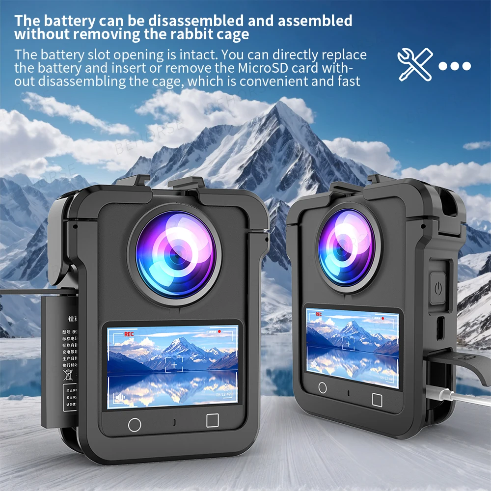 أقفاص أرنب بلاستيكية لإطار DJI OSMO 360 المغناطيسي سريع التحرير توسيع واجهة الحذاء البارد المزدوج لملحقات DJI OSMO 360