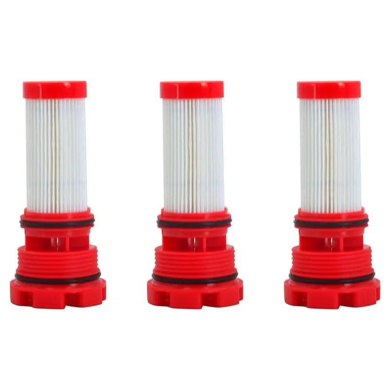 Stablize 3X New Red Fuel Filter Fit For FORD Mercury Optimax/Verado Engines 8M0020349 884380T