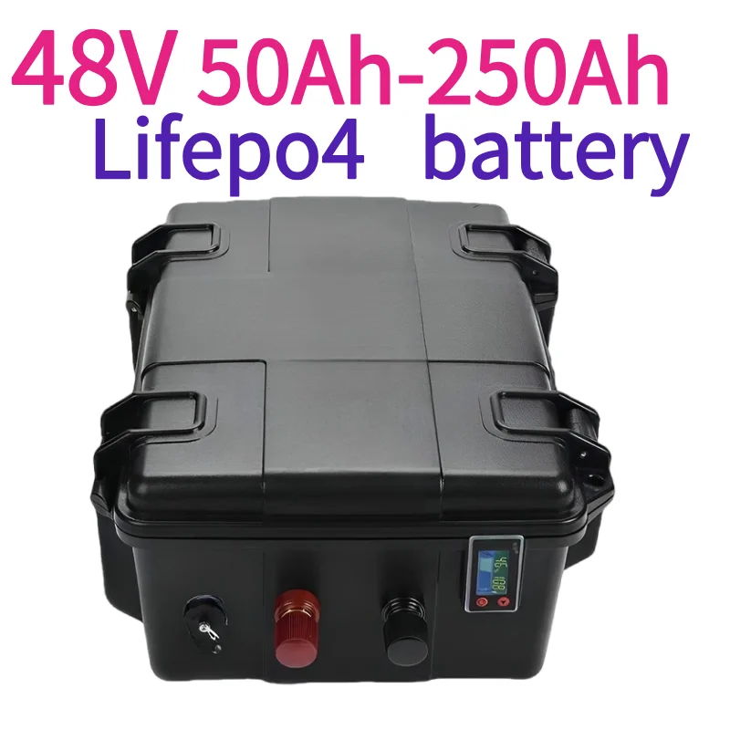 

impermeable 48V 60Ah 80Ah 100Ah 120Ah 150Ah 200Ah Lifepo4 batería para barco gema coche barco sistema solar Motor de curricán +