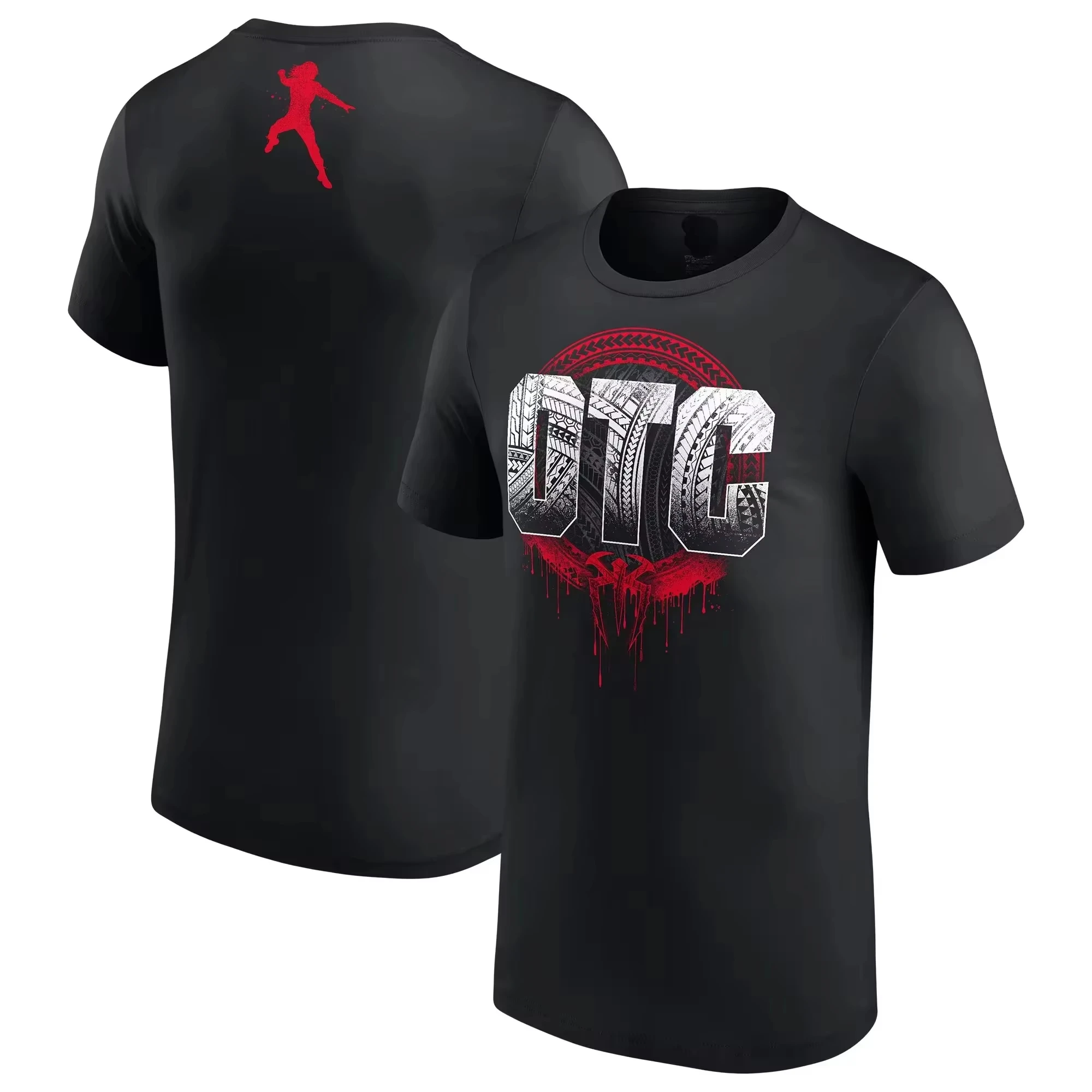 

Summer Men's T-shirt 3D Print Roman Reigns The OTC Pullover Street Casual Sport Oversized WWE CM Punk Wrestler Short Sleeve Tees
