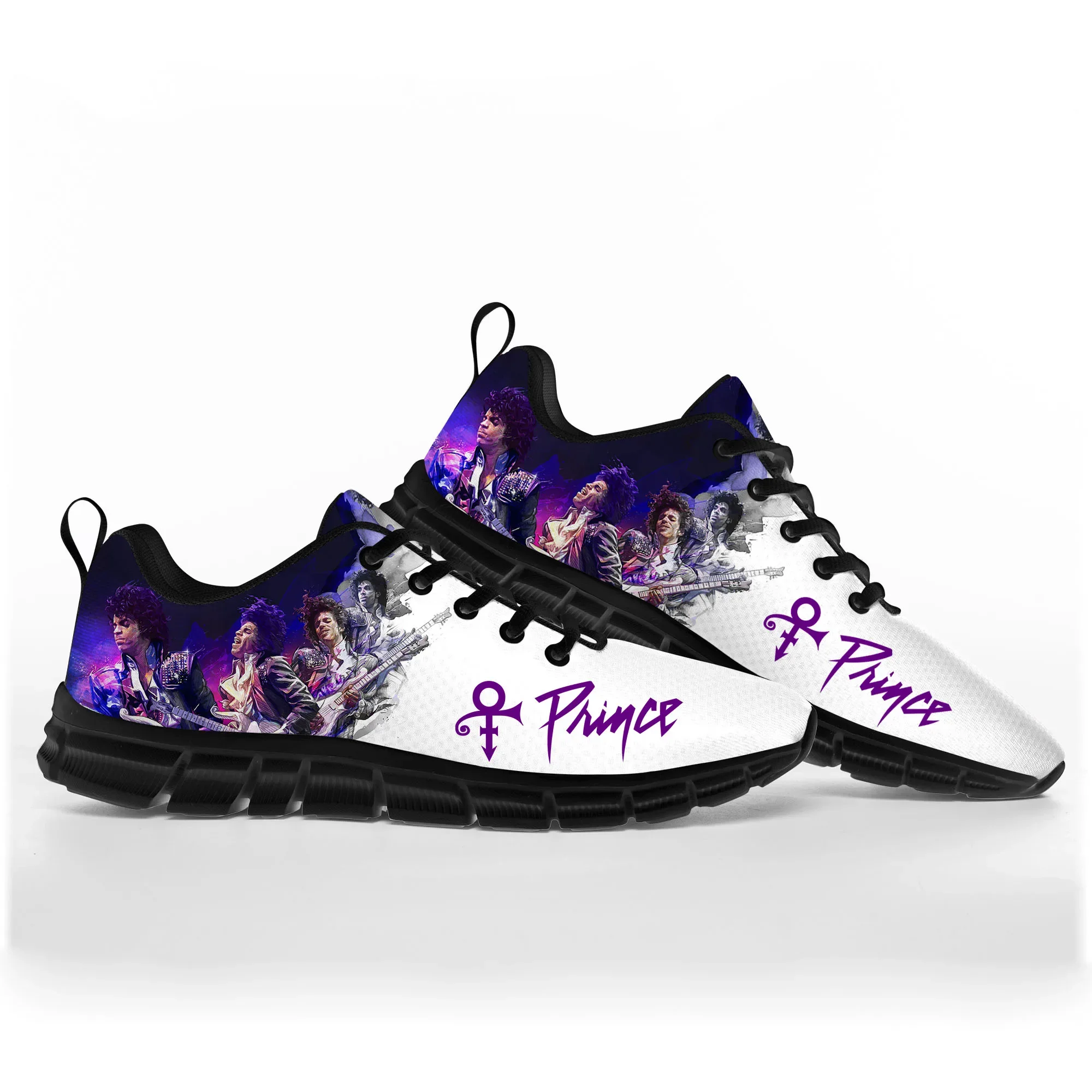 Prince Rogers Nelson Purple Rain-zapatos deportivos para hombre y mujer, zapatillas transpirables con cordones, informales, personalizados, de alta calidad, para parejas