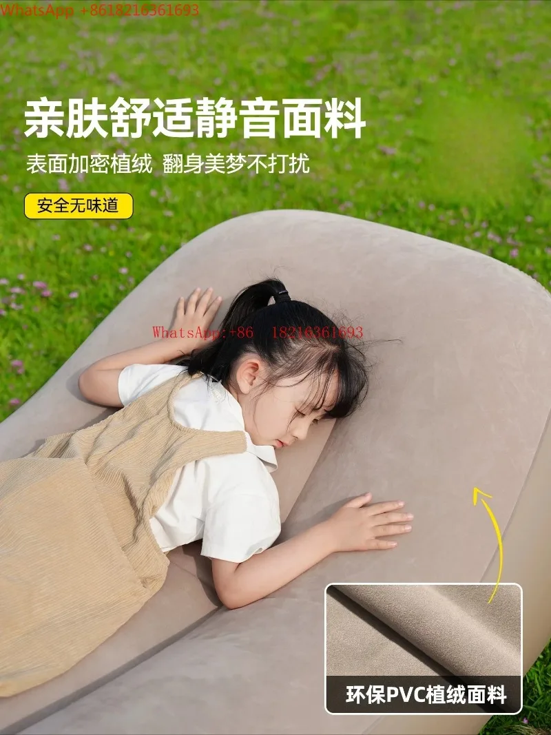 Limited Offer  Inflatable Sofa Outdoor Lazy Air Cushion Bed Portable Automatic Home Recliner Camping Supplies