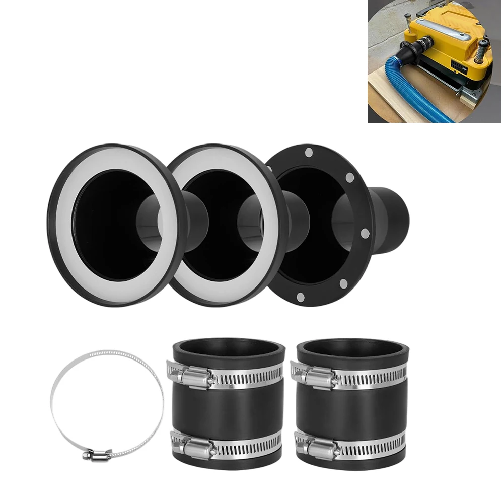 Dust Collection Connector Kit Magnetic Clamp Quick Connect Rubber Coupler For Woodworking Power Tools Vacuum System Accessories