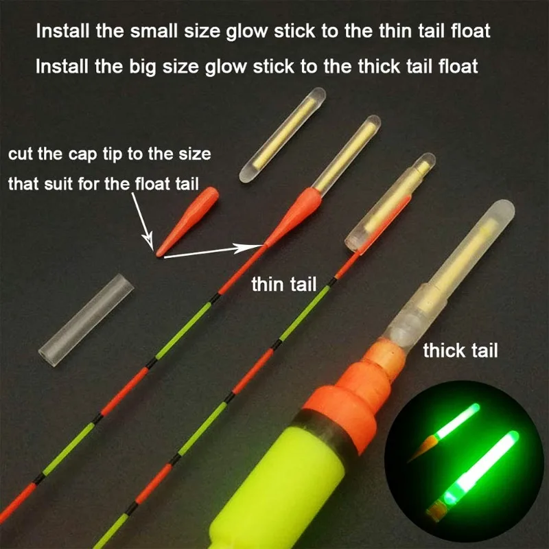 5/10/20/30/50PCS Firefly Fluorescent Rod Light Fishing Floating Rod Light Dark Luminous Rod Outdoor Fishing Fluorescent Rods