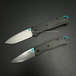 BM 535, 533-3 Rescue EDC Folding Pocket Knife Carbon Fiber Handle Sharp Hunting Tactical Jackknife Outdoor Picnic Tools Men Gift