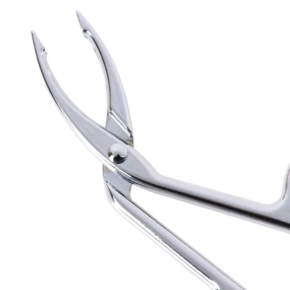 Stainless Steel Eyebrow Tweezer With Handles Elbow Elbow Eyebrow Pliers Hairgripping Clip Mechanism Eyebrow Curler