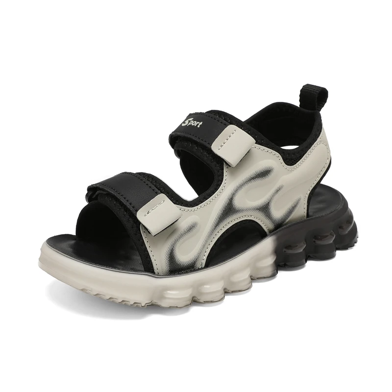 

Модные однотонные корейские детские сандалии, летние новые универсальные нескользящие сандалии с мягкой подошвой для девочек и мальчиков, пляжные сандалии для детского сада, защитные сандалии от ударов.