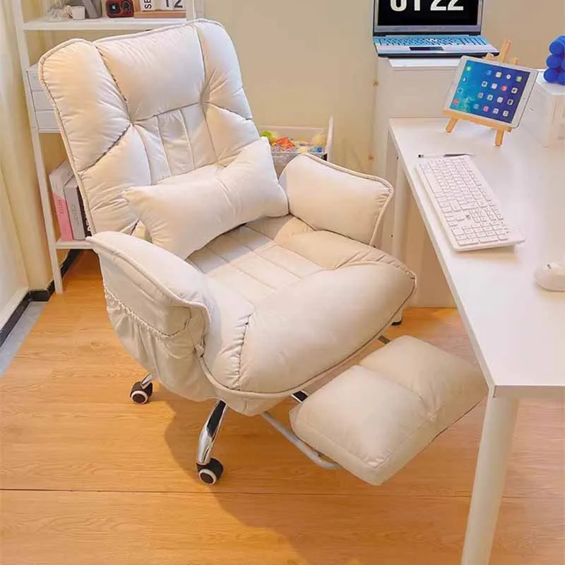 Gaming-Höhenstuhl, Büro-Kopfstütze, Make-up, drehbarer Lounge-Stuhl, Boden, weißes Design, luxuriöse Sillones Modernos Para Sala-Möbel