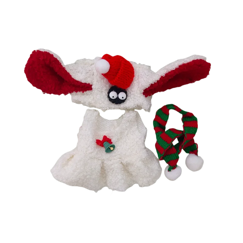 لعبة دمية عيد الميلاد جو زي تغيير مجموعة ملابس لابوبو هدايا سانتا كلوز العصرية والمتعددة الاستخدامات