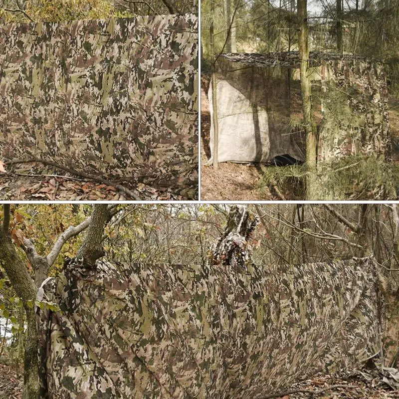 5 Colors Camouflage Mesh Fabric Sun Shade Garden Fence Decoration Camo Net Privacy Screen Car Camping Canopy Hunting Accessory