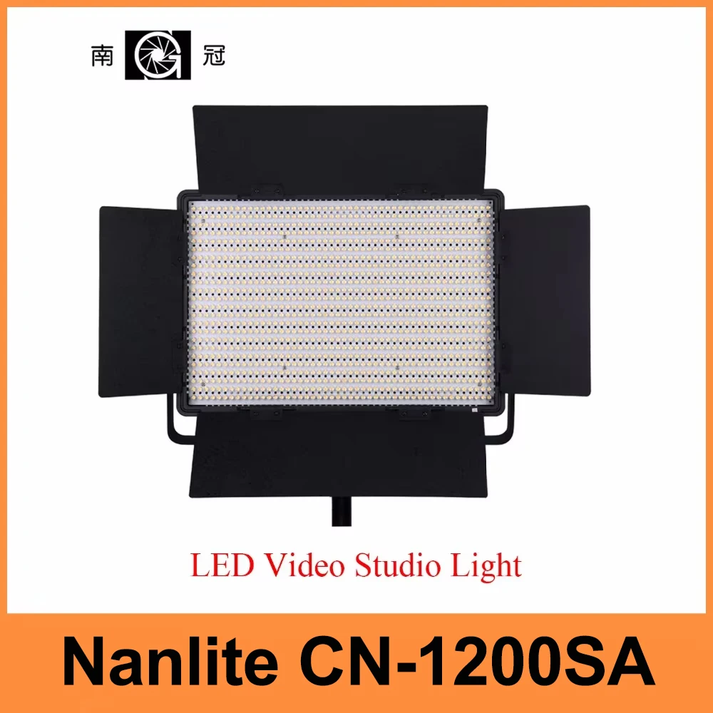 

Nanlite CN-1200SA LEDS 5600K 10300 Lux LED Video Studio Light Panel with V Lock Battery Mount Extreme CRI RA 95