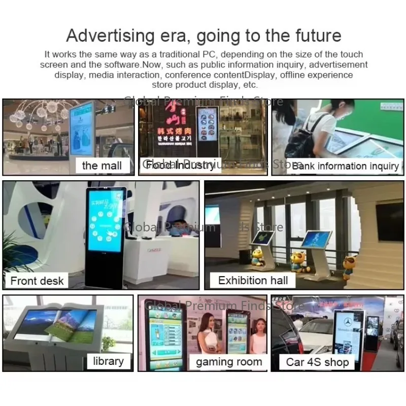 Interactive 32-Inch Floor Kiosk – Professional Self-Service Advertising & Inquiry Terminal