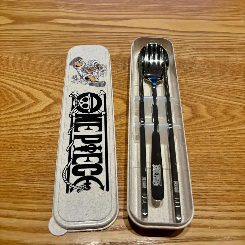 

New One Piece Nikalufei Stainless Steel Portable Tableware Set Spoon Fork Chopsticks Christmas Surprise Gift