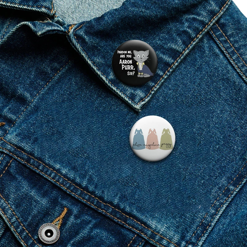 Creative Handmade Brooch Miranda Cosgrove Hamilton Inspired DIY Tinplate Badges Canvas Bag Decor Button Pins Clothes Accessories