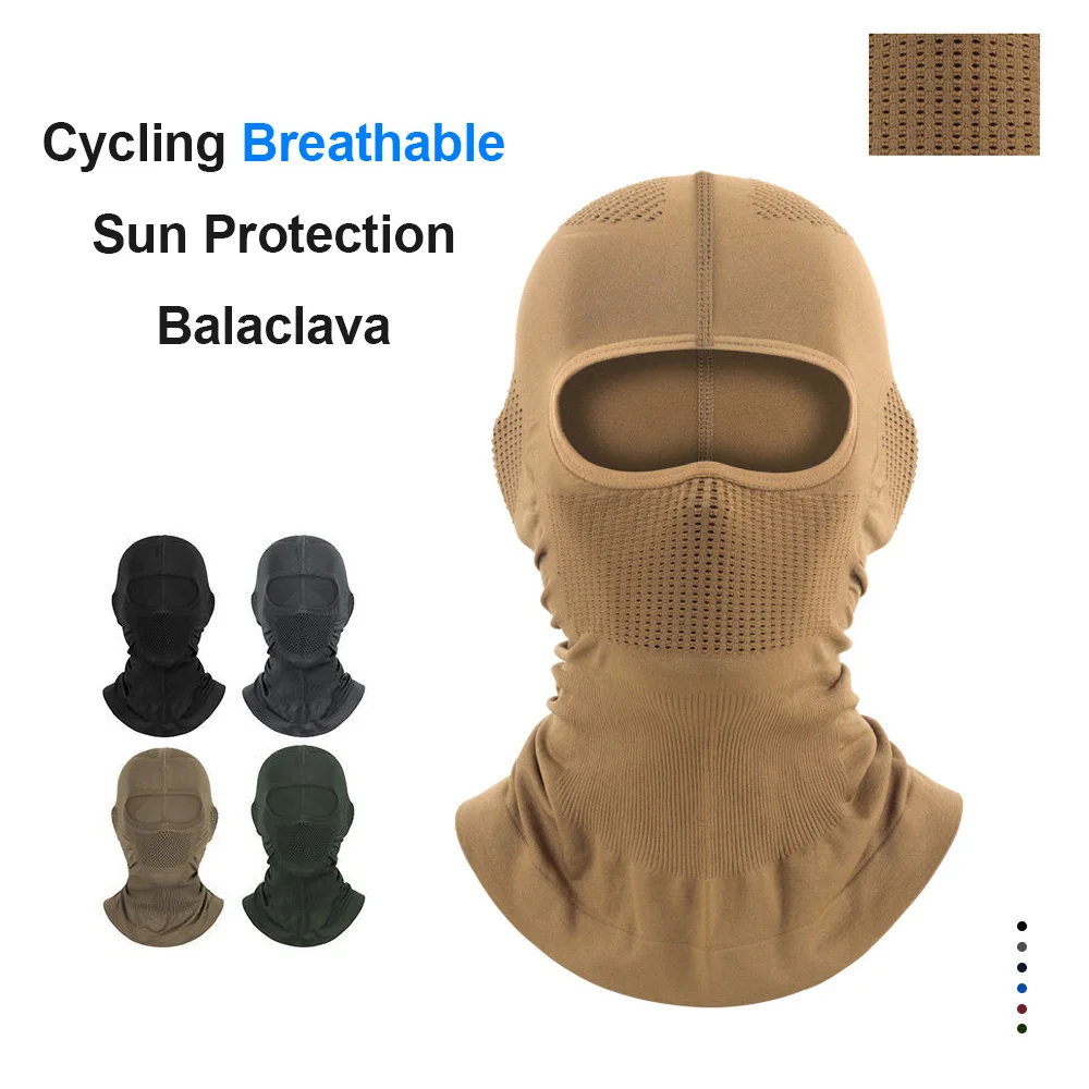 Balaclava Breathable UV Protection Face Mask for Cycling Camping Outdoor Summer Spring Motorcycle Helmet Liner Hiking Head Cover
