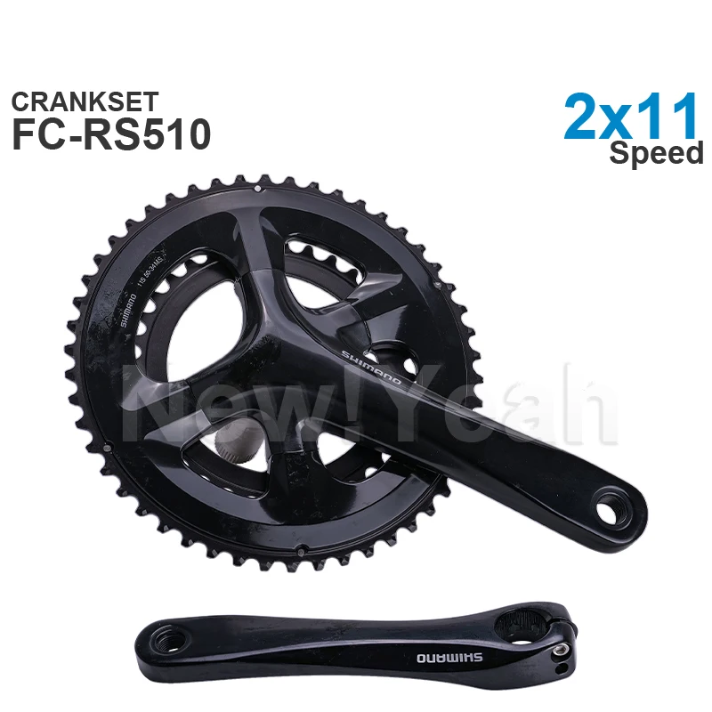 

Шатун SHIMANO Road FC-RS510 46-36T, 50-34T, 52-36T 2x11-speed, оригинальные детали