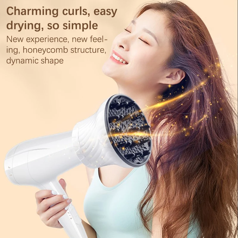 Universal Hair Diffuser Adaptable For Blow Dryers With Rotatable Design Curly Hair Large Wind Hood Fixed Shape Dispersing Wind