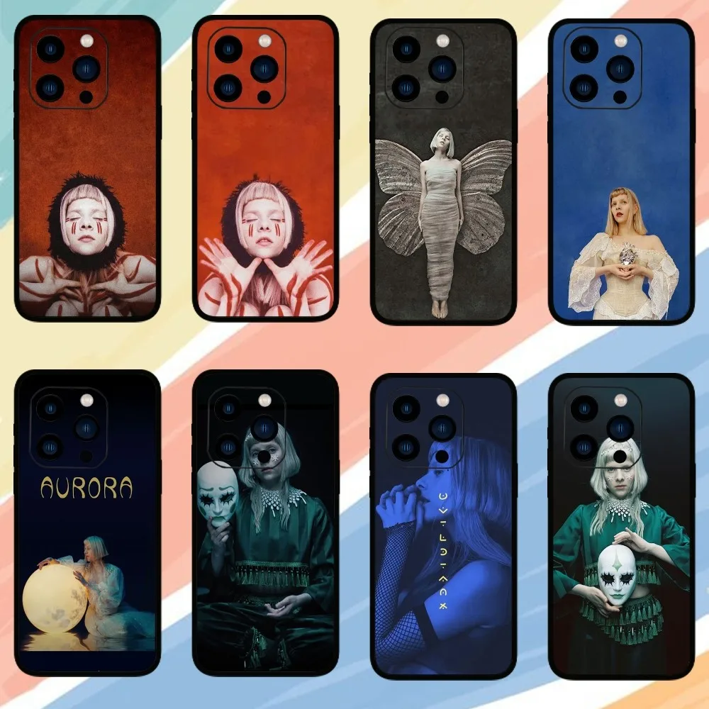 Singer Aurora Aksnes Phone Case For iPhone 15 14 13 12 11 Pro Max mini XS XR X 8 Plus SE Cover