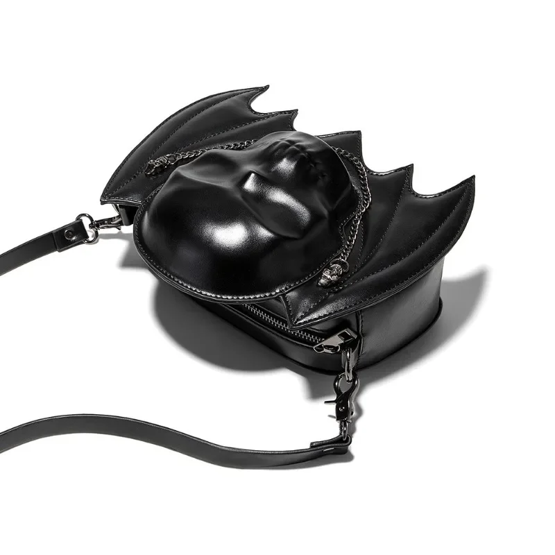 

Bag female European and American punk creative bat