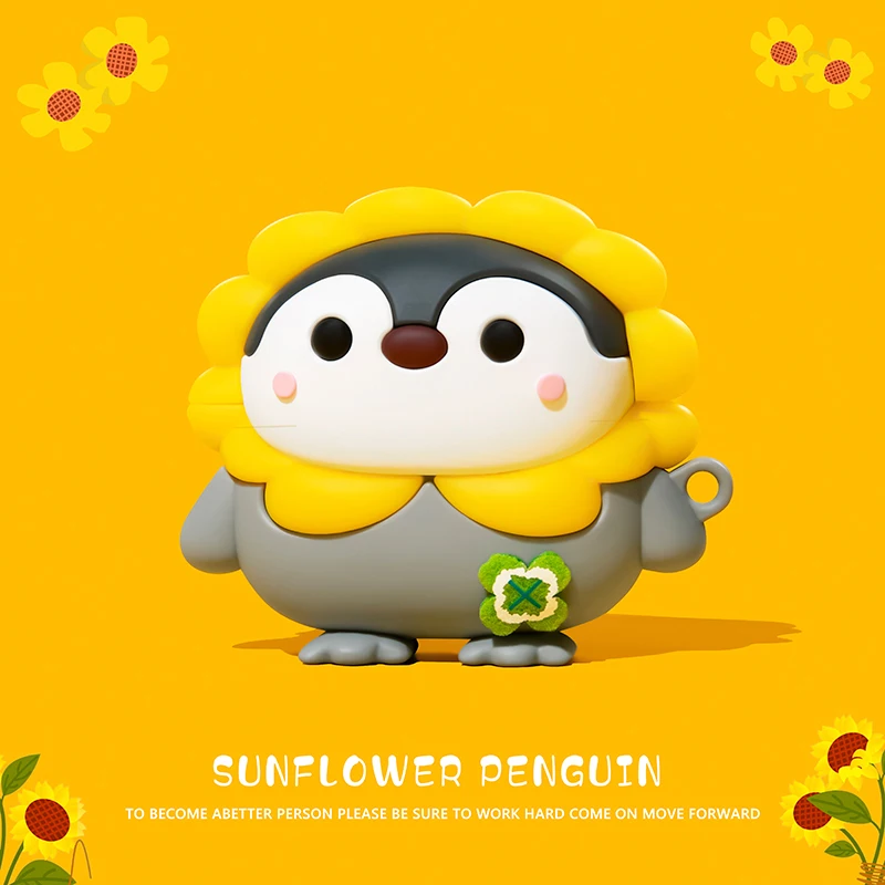 Étui AirPods 2 3 Pro en Silicone 3D, boîtier de chargement pour écouteurs Apple, mignon