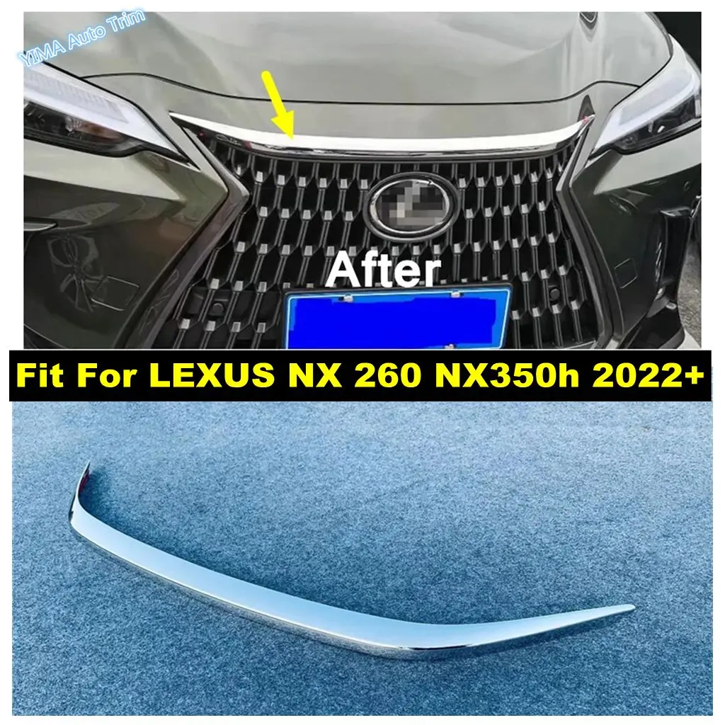 Auto Front Hood Engine / Door Body / Rear Trunk Lid Decor Cover Trim For LEXUS NX 260 NX350h 2022 2023 ABS Exterior Accessories