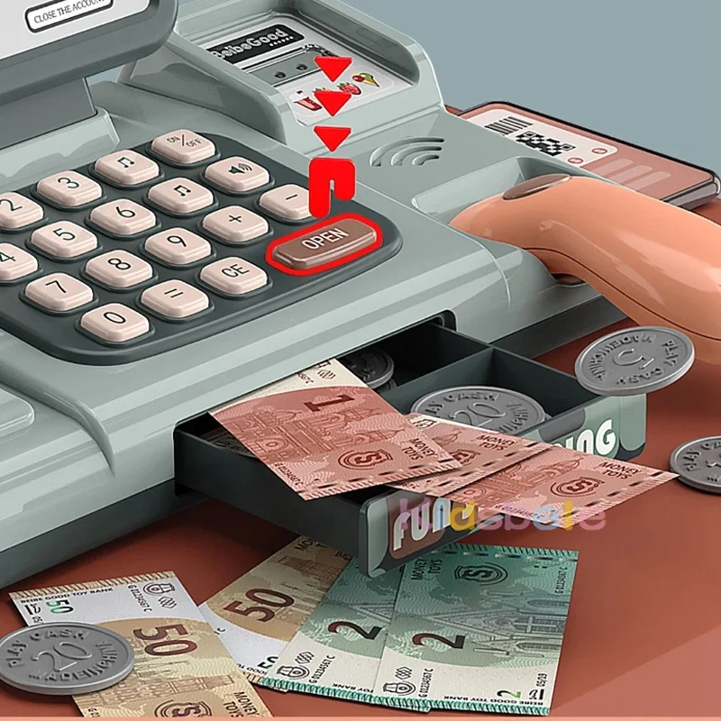 

Детский игровой кассовый аппарат F03 — развивающая игрушка-пазл для мальчиков и девочек, идеальный подарок на каждый день рождения