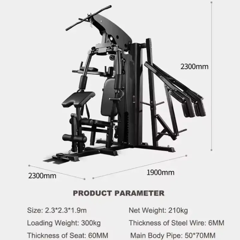 Exercise Commercial Machine Free Weight Multi Function Fitness Equipment 3 power Station Home Gym