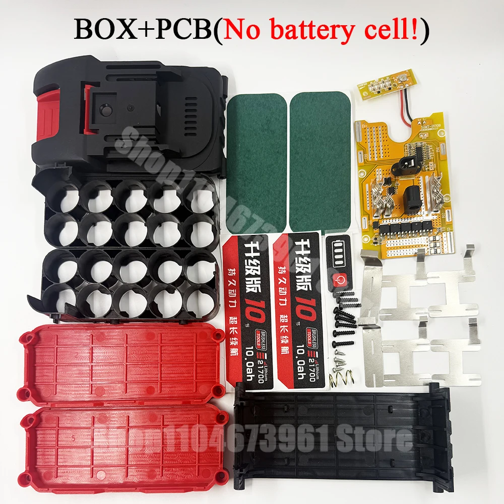 10-Zellen-21700-Lithium-Batteriegehäuse-Schutzplatine PCBA BMS für Lomvum Zhipu Hongsong Jingmi, kein Original für Makita-Box – Detail 1
