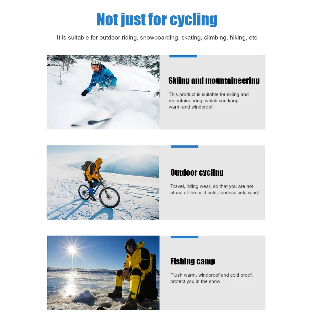 النساء الرجال قبعة قبعات الباردة والدليل على الشتاء قبعة دافئة موضة الصوف قبعة رياضية الحرارية للجنسين قبعة الجمجمة لتشغيل الدراجات التزلج #6