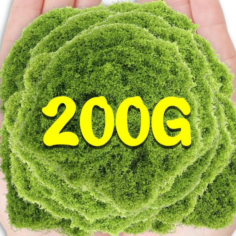 Artificial Green Moss Eternal Life Plants DIY Crafts Grass Garden Home Room Decoration Mini Landscape Fake Grass 30/50/100/200g