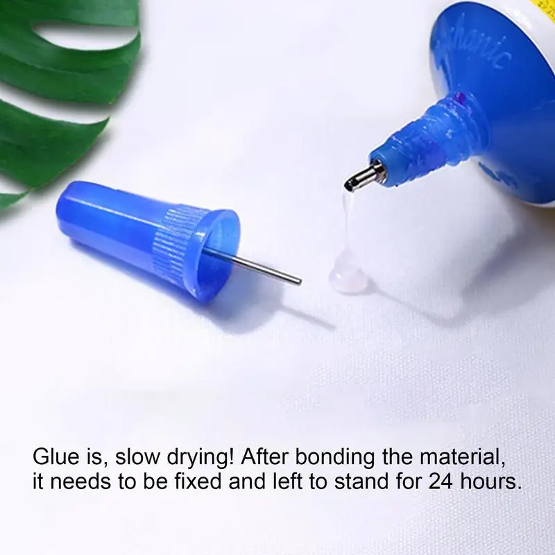 กาวสุดพิเศษสำหรับเนื้อผ้า15มล. แบบงานฝีมือแบบทำมือกาวตุ๊กตาห้อยพวงกุญแจกาวและลูกปัดกาวแห้งเร็วเจลเหลวที่แข็งแรงมาก