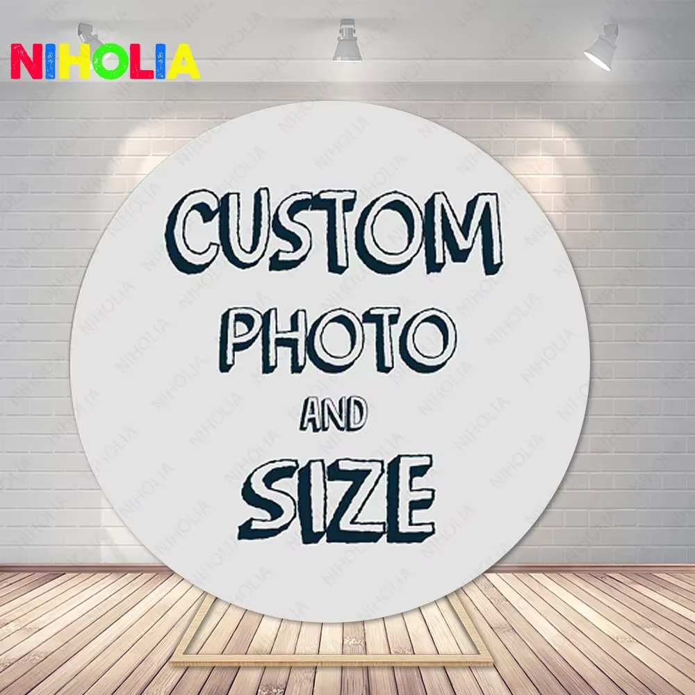 

Niholia Custom Picture Round backdrop