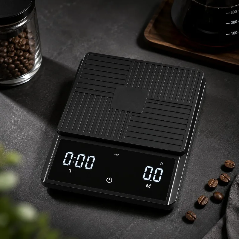 Professional Pour Over Coffee Scale 0.1g Precision Smart Touch Screen with Timer Espresso Brewing Kitchen Tool