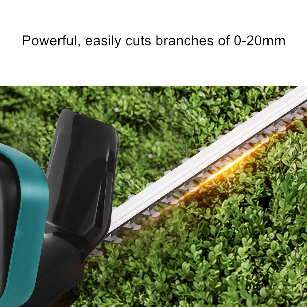 KAKYOIN-Cordless Elétrica Hedge Trimmer, Dual-lâmina Garden Trimmer, Tea Tree Poda Serra, cortador de grama, 2800W