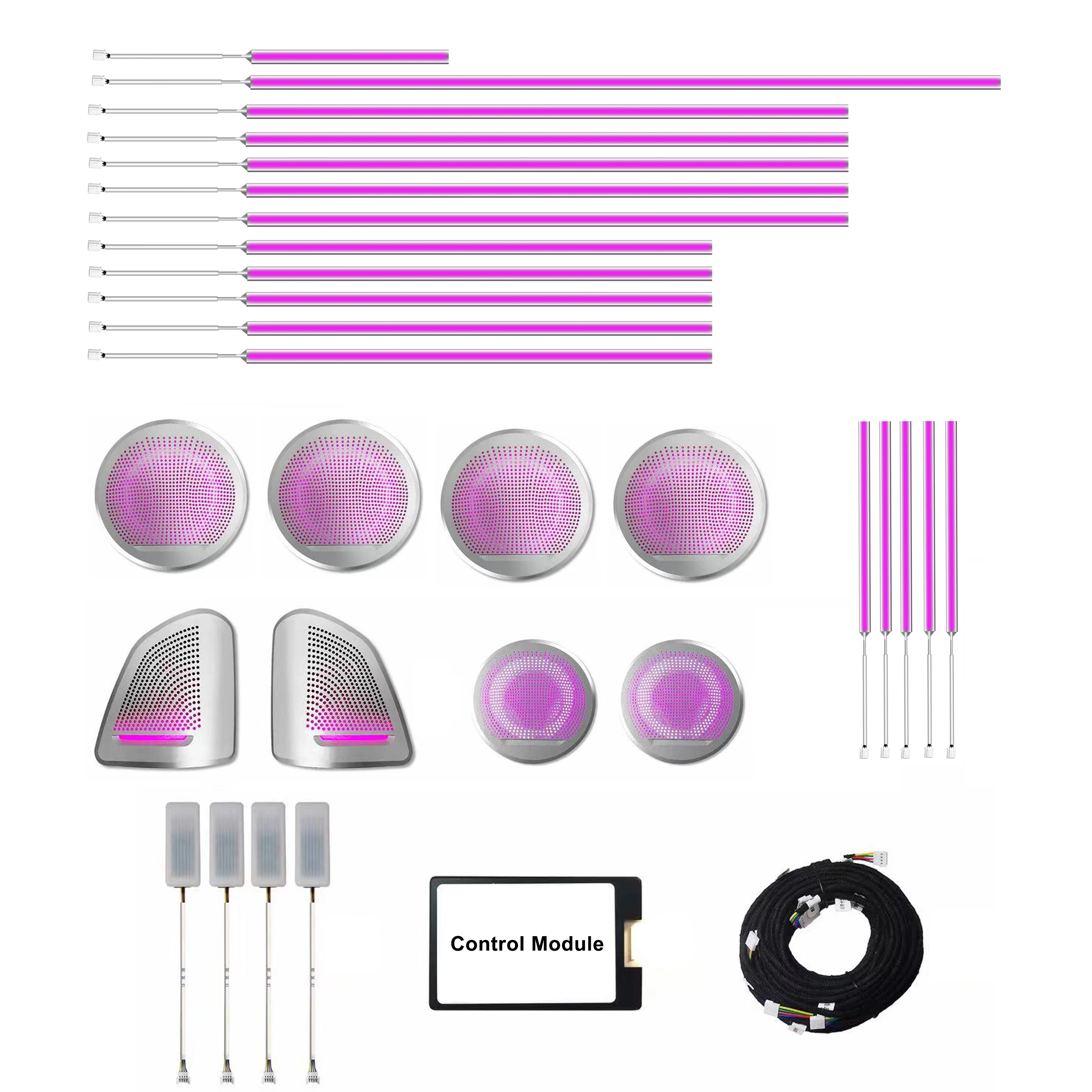 

F15 64 Colors Ambient Lighting for BMW X5 Interior LED Door Tweeter Speaker Cover Accessories Atmosphere Light