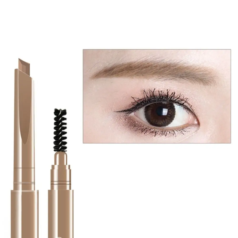 Waterproof Double Heads Eyebrow Pencil Sweatproof Long-lasting Eyebrow Brush Non-Smudged No Decolorization Eyebrow Pen Makeup