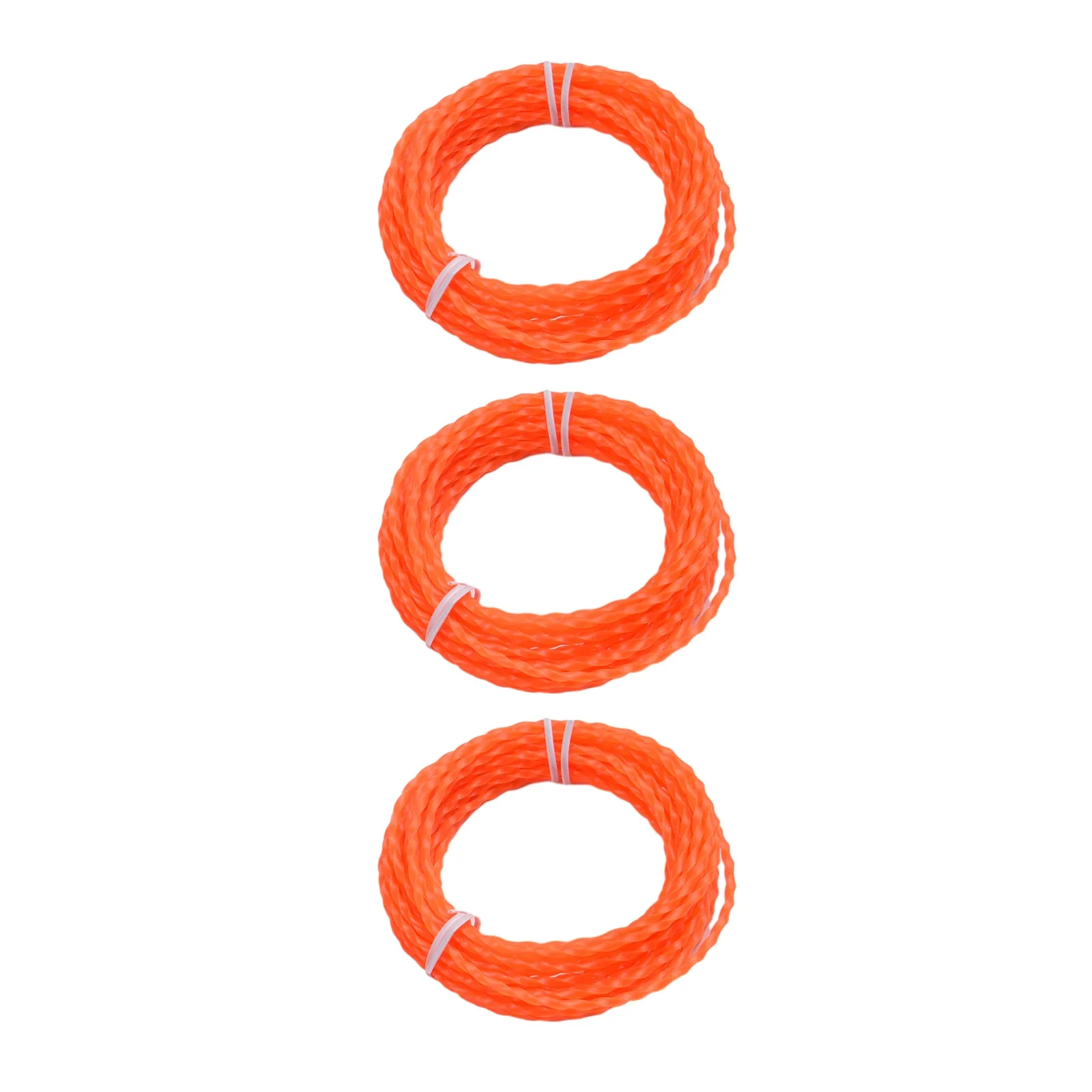 Trimmer Twisted Line Accessories Parts 14FT / 4.27M 2.4mm Diameter 3 Pcs / Set Multi-Head String Nylon Replacement